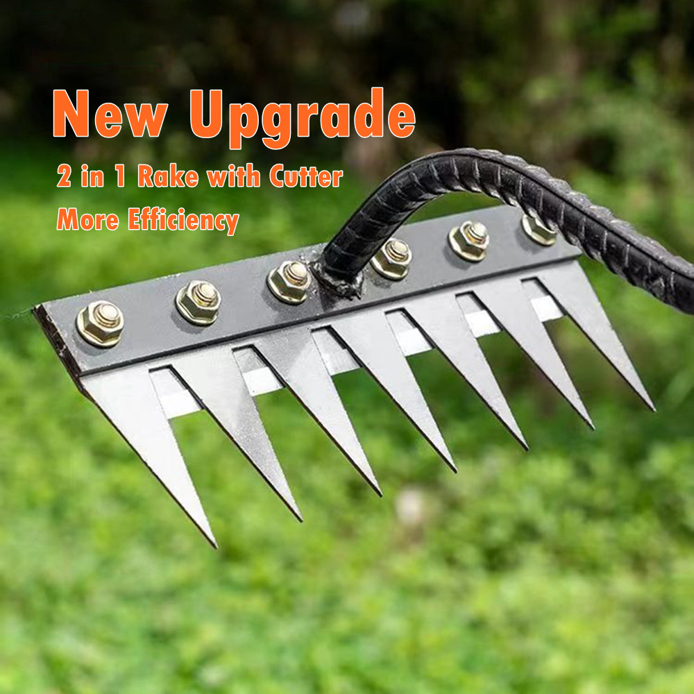 Weeding Rake Garden Weeding Cangkul Rumput Tajak Bergigi Portable ...