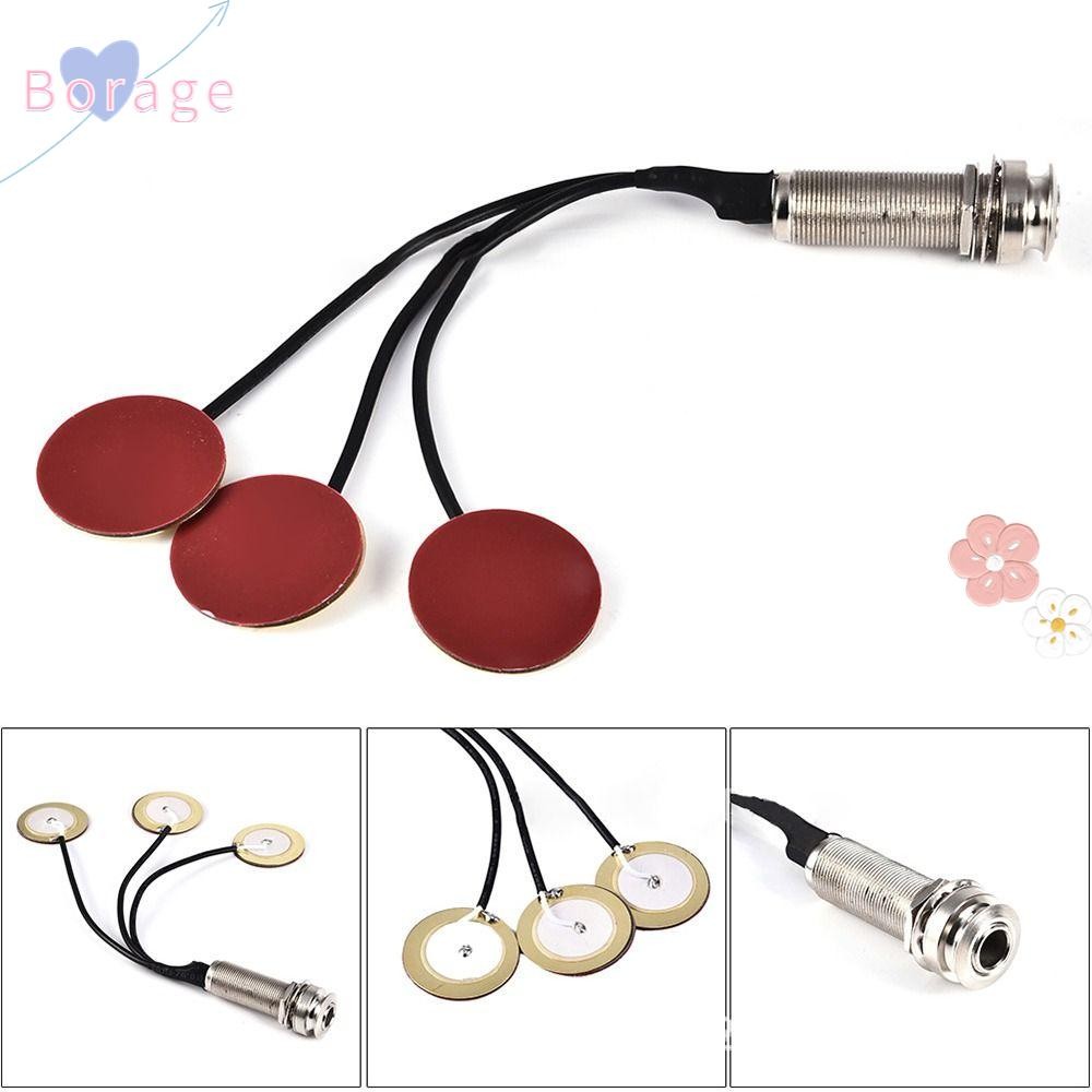 BORRAONE Acoustic Guitar Patch Piezo Contact Microphone Metal Ethnic ...