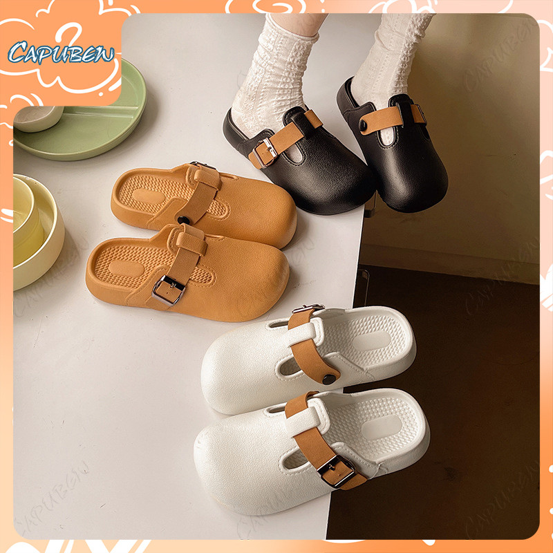 Capubew Wanita Sandal Mudah Berlebihan Diagonal Heel Shoes Anti slip ...