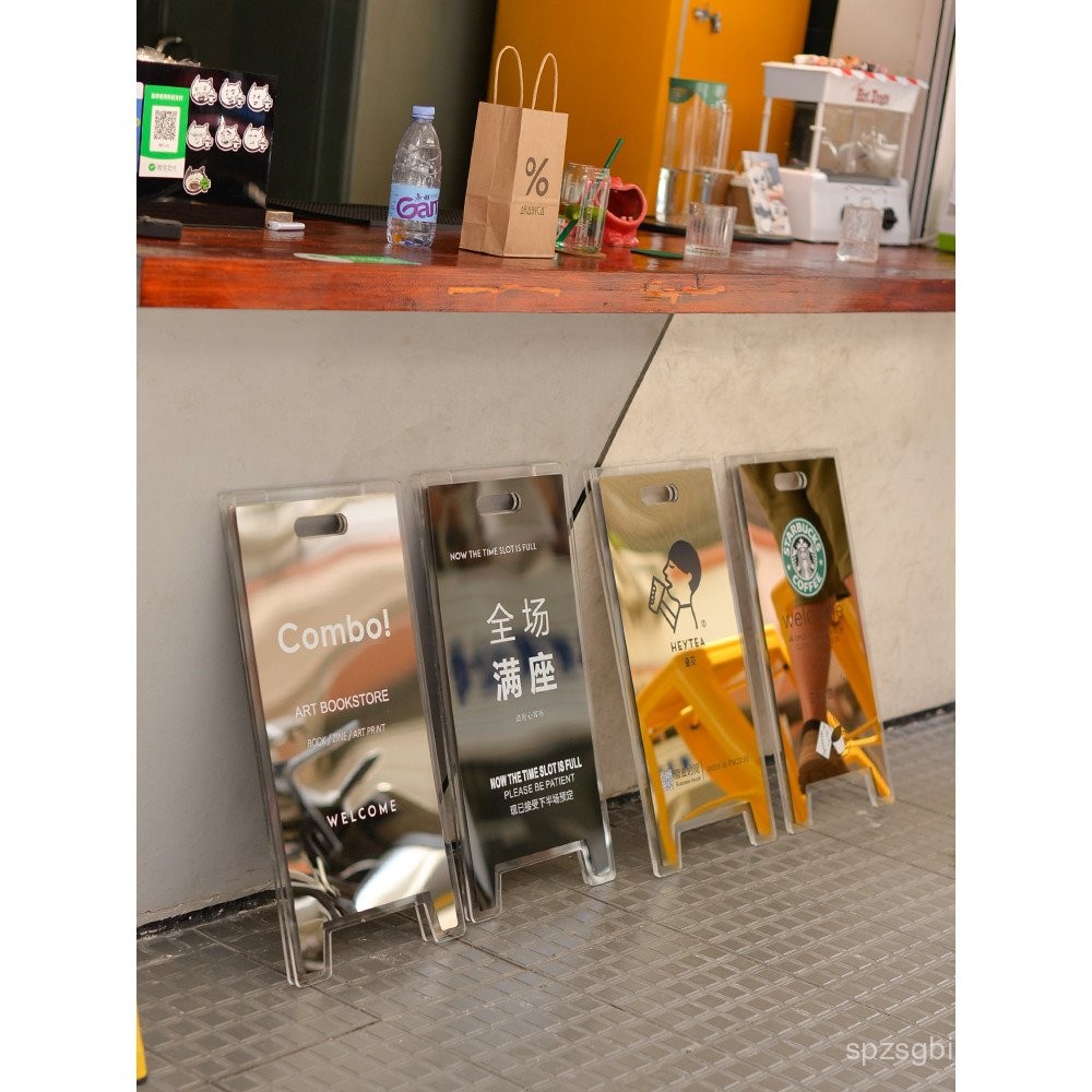 Shop Door Standing Signboard Signboard Mirror Surface Stainless Steel a ...
