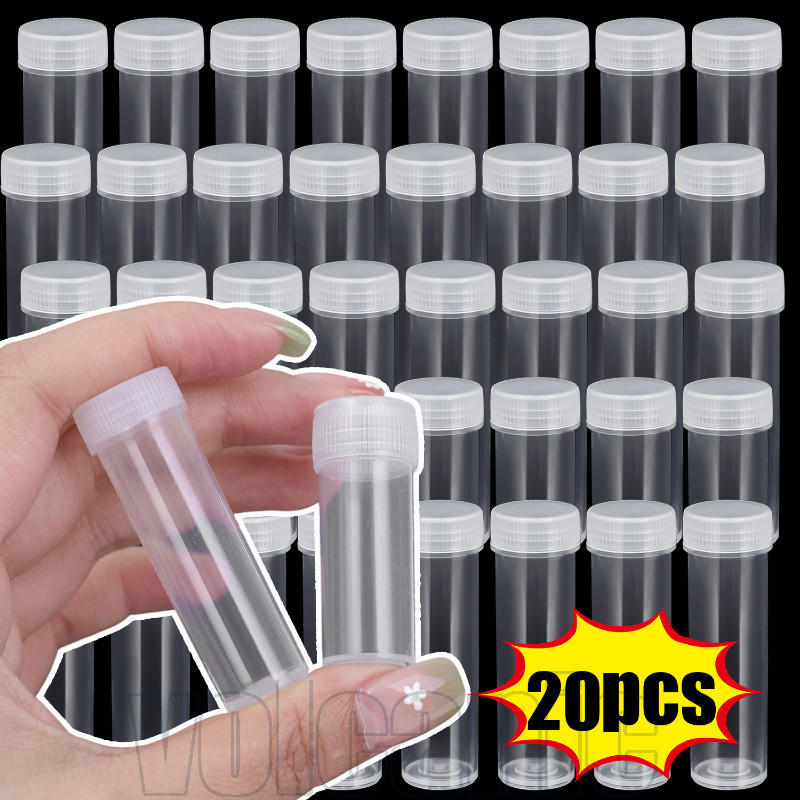 20Pcs Transparent Mini Sample Bottle - Sealed Screw Cap Bottle ...