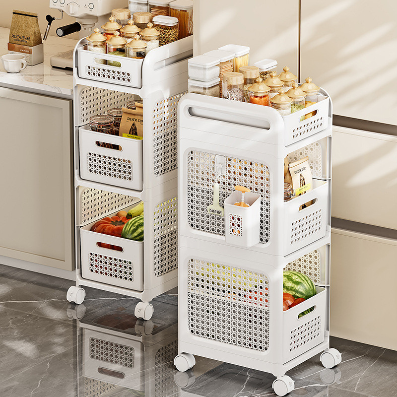 Kitchen Under Sink Rack Home Multi-layer Storage Rack Shelf With Wheels ...