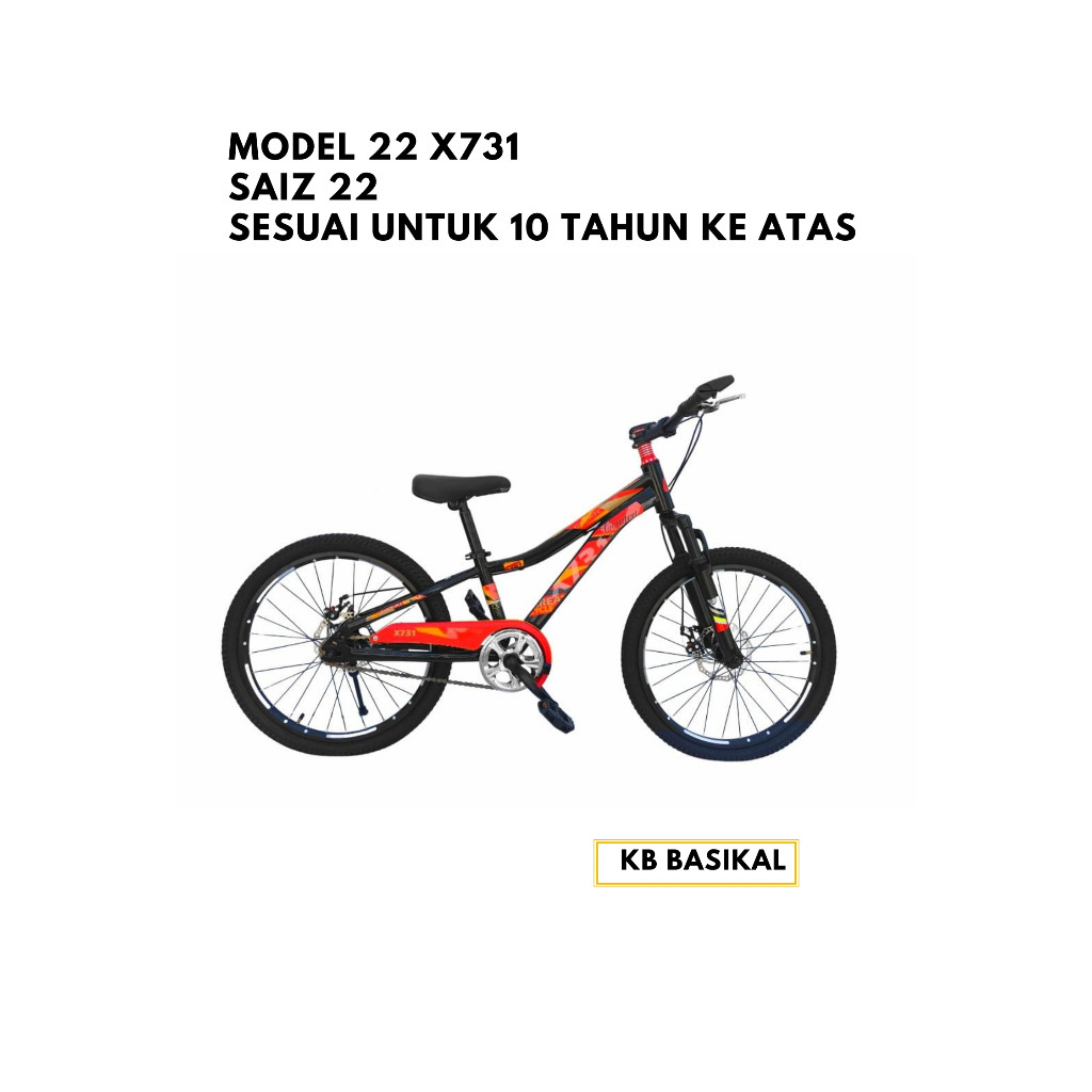Basikal MTB Saiz 22
