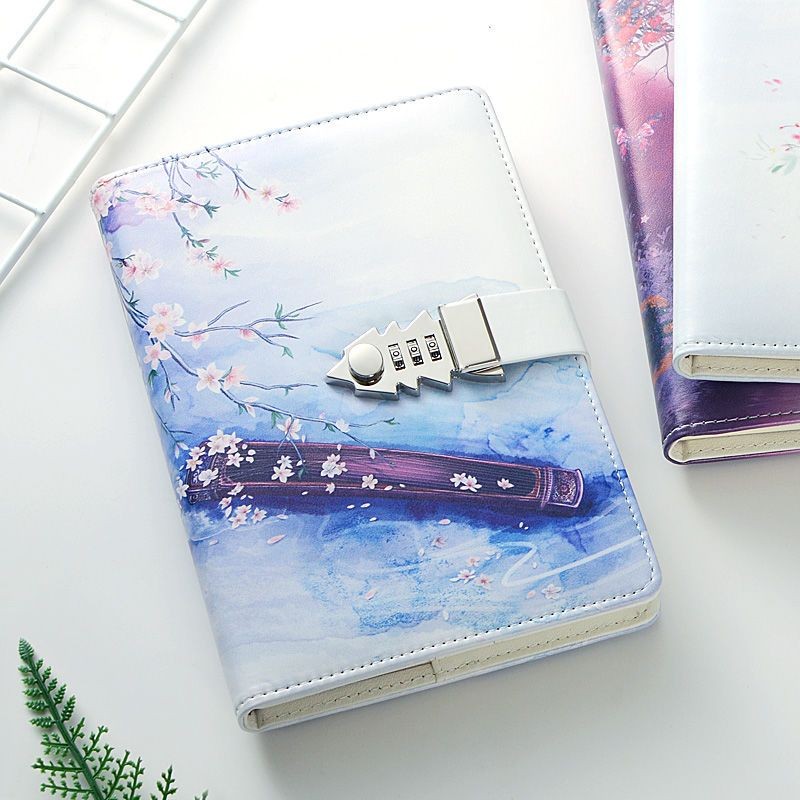 Locked Diary Retro Girl Code Book Boy Creative Star Code Lock Primary ...