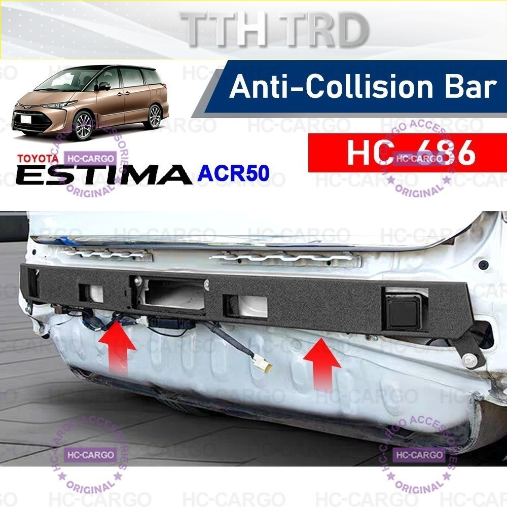TOYOTA ESTIMA ACR50 2006- 2022 Rear Anti Crash Collision Accident ...
