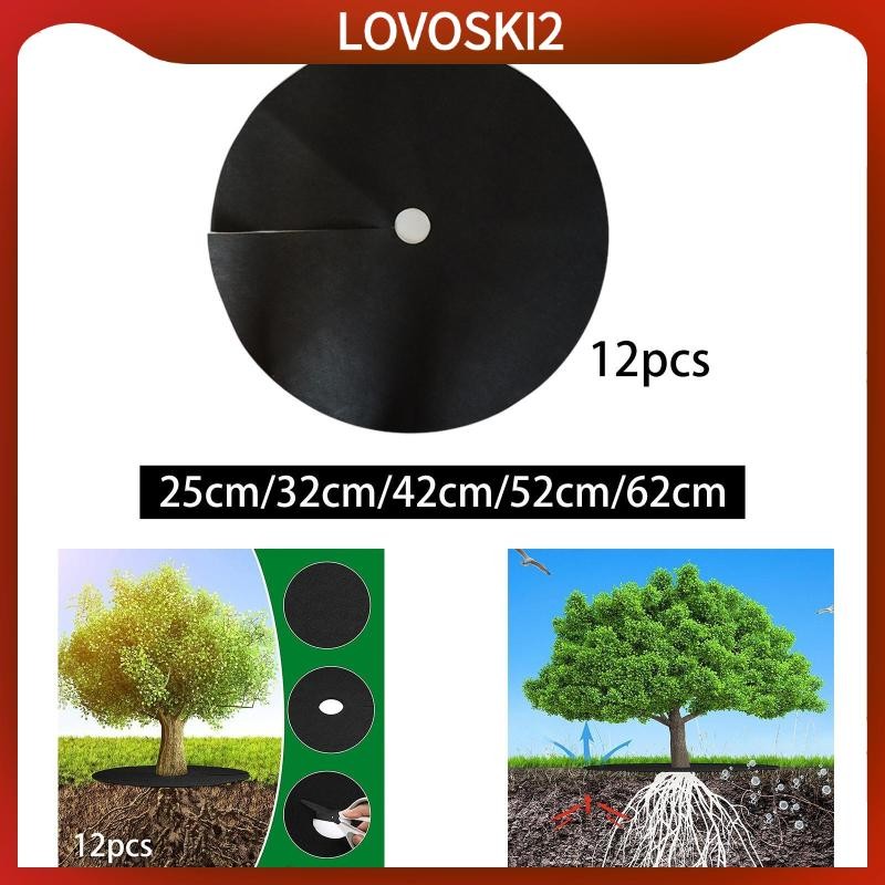 [LovoskiacMY] 12 Pieces Tree Mulch Ring Mulch Ring Tree Protector Mat ...