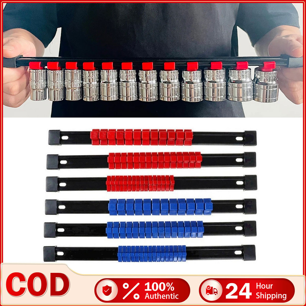 Adjustable Storage Socket Wrench Rail Rack Sliding Stand 1/4 3/8 1/2 ...