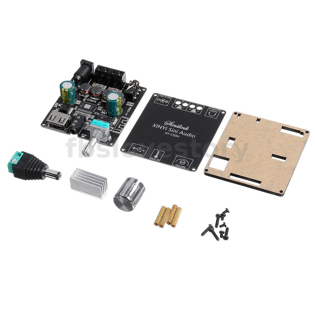 ARCELI Bluetooth 5.0 Verstärkerplatine 2x50W - Hi-Fi Stereo Amp Mit TPA3116D2 Chip Für Kristallklaren Sound