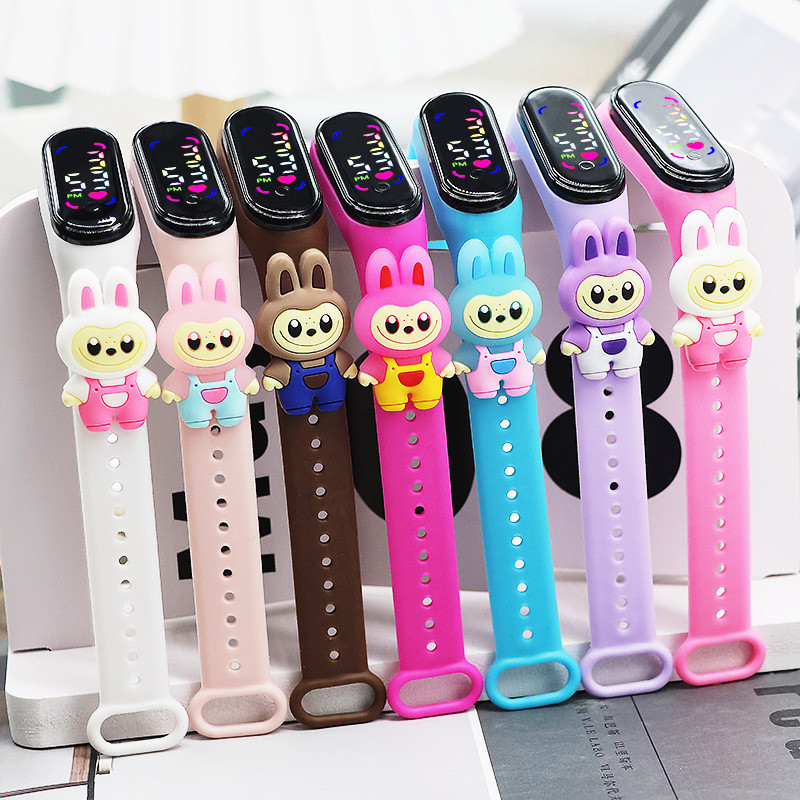 Labubu Electronic Watch/Children Cartoon Digital Watch | Shopee Malaysia