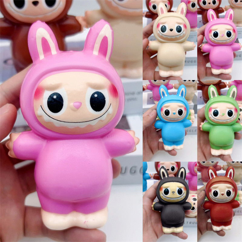 EVA Pinch Fun Stress Relief Labubu Squeeze Plaything Pinch ...