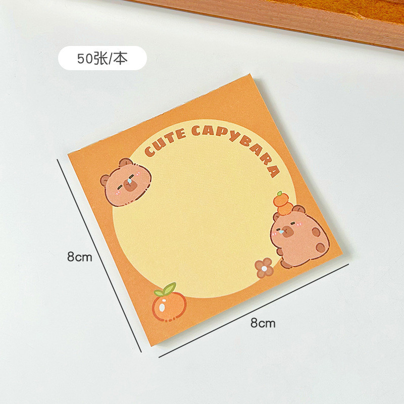 Kapibara Note Pad Capybara Tearable Note Paper Office Message Paper ...