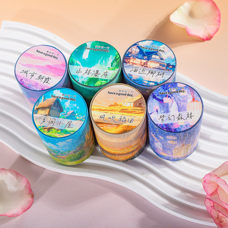 Brushed and sanded PET adhesive tape with the tour of the beautiful ...
