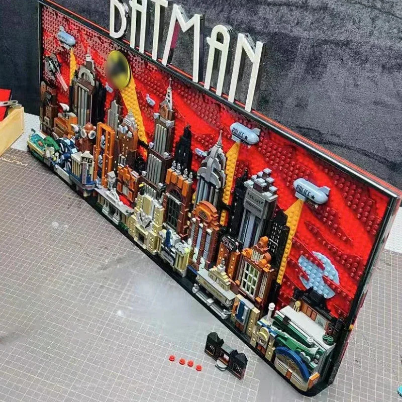 With Light The Animated Series Gotham City Skyline Building Block Model ...