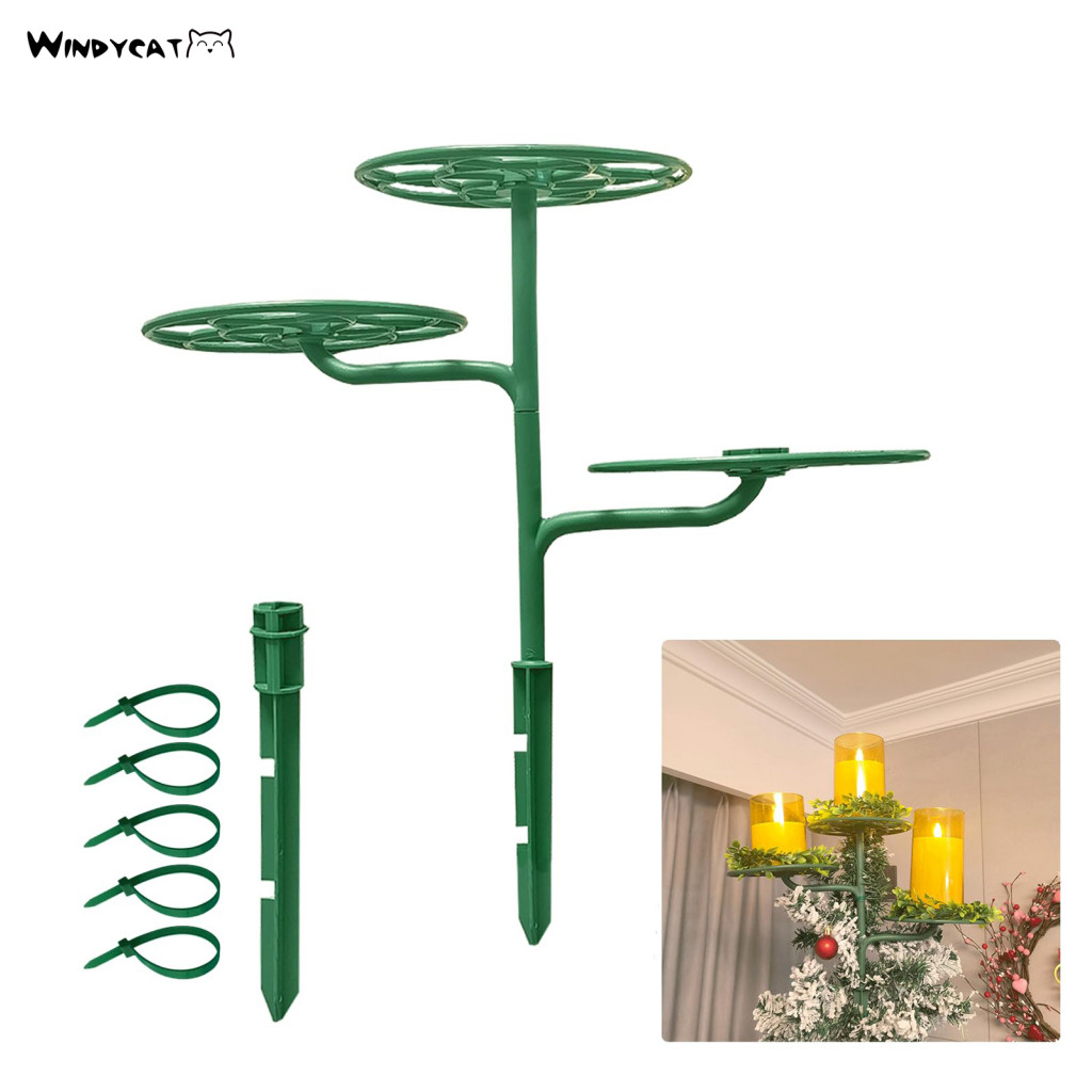 Tree Topper Holder with Ties Tree Topper Support Stand Adjustable ...