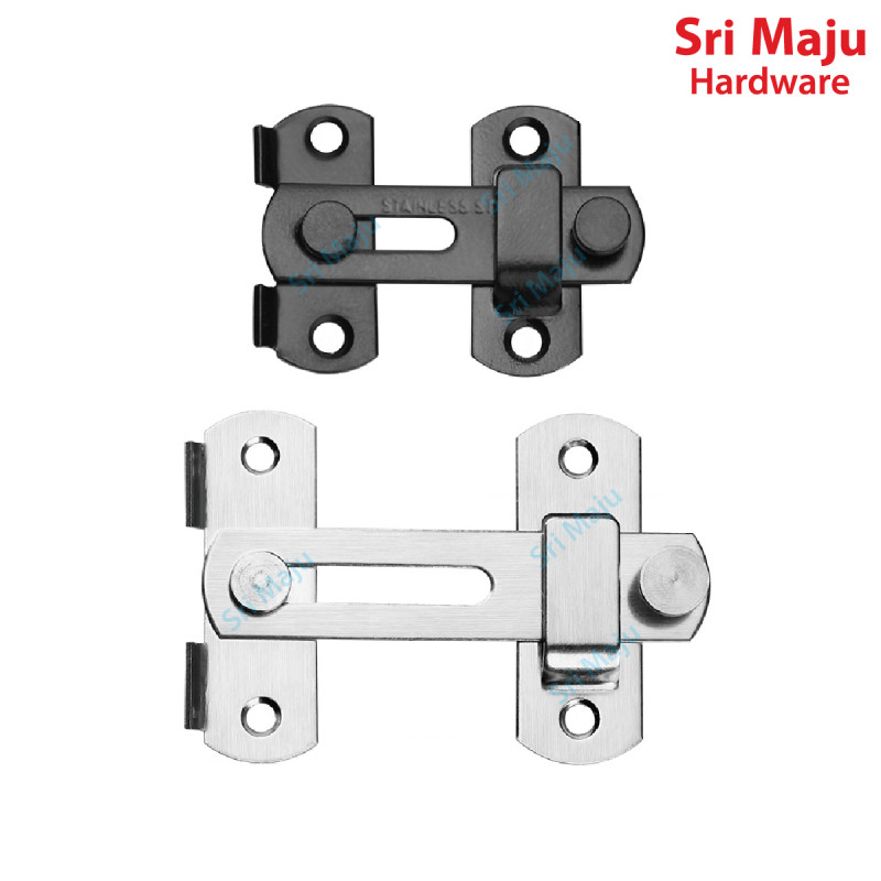 MYMAJU SWBT-STR Stainless Steel Swivel Bolt Door Latch Slug Catch Hasp ...
