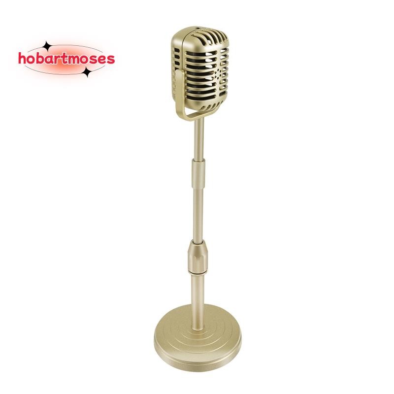 Vintage Desktop Microphone Prop Model with Adjustable Height, Classic ...