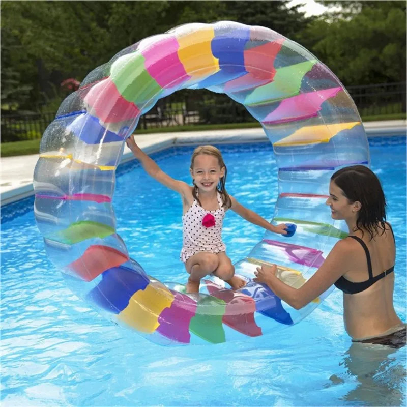 Inflatable Water Wheel for Child, Giant Swimming Pool, Inflatable Float ...