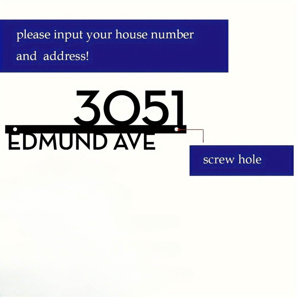 Custom Metal Door & Address Sign, Waterproof, Electrically Resistant ...
