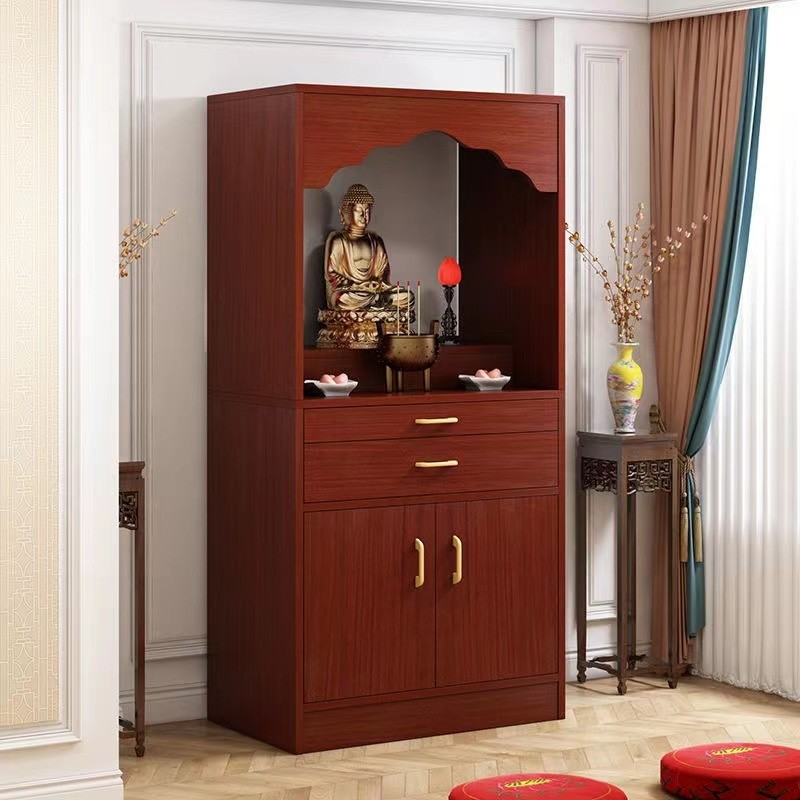Buddhist Niche Standing Cabinet Worship Table God Table God of Wealth ...