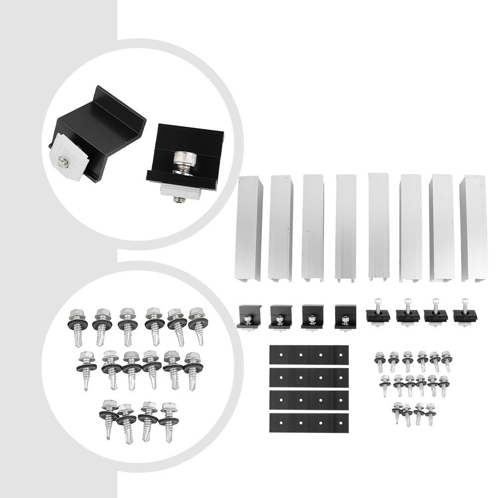[HME] PV Solar Module Bracket Mounting Rail Rail Flat Roof End/Middle ...