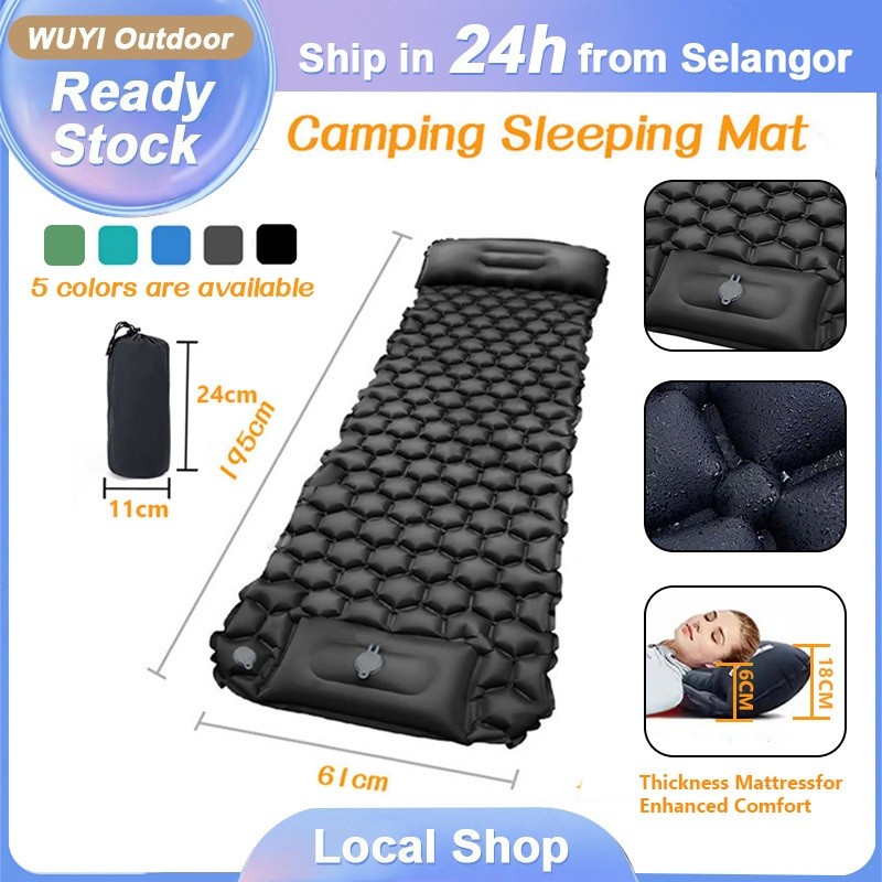 【Local Ship in 24h】Outdoor Sleeping Pad Camping Inflatable Mattress ...
