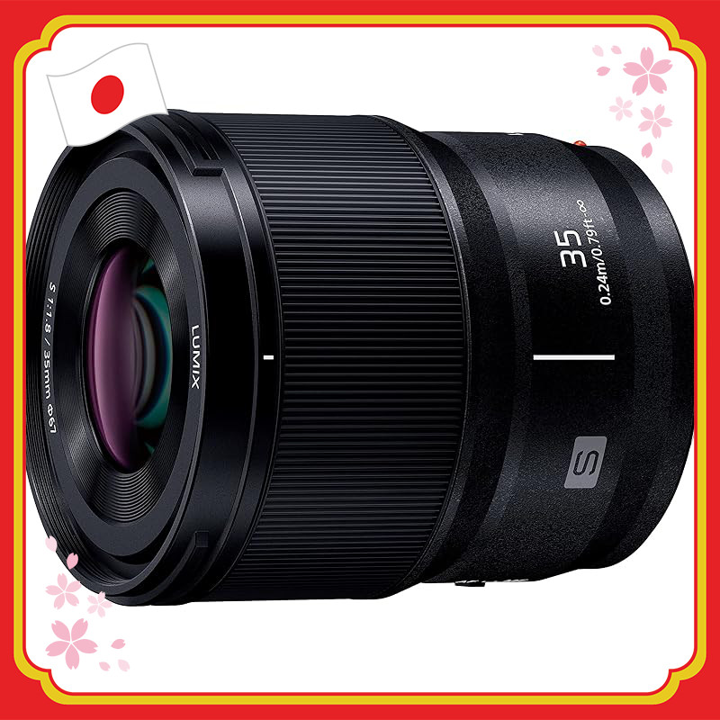 Panasonic Lumix S 35mm F1.8 Lens Renewed - L-Mount Full Frame Mirrorless Camera Lens