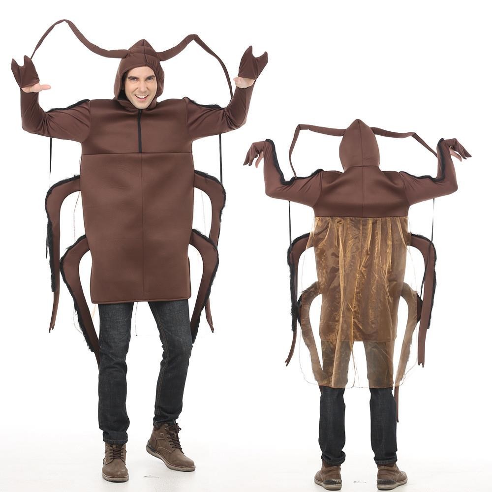 Adult Kid Play Halloween Cockroach Costumes Unisex Funny Outfit Party ...
