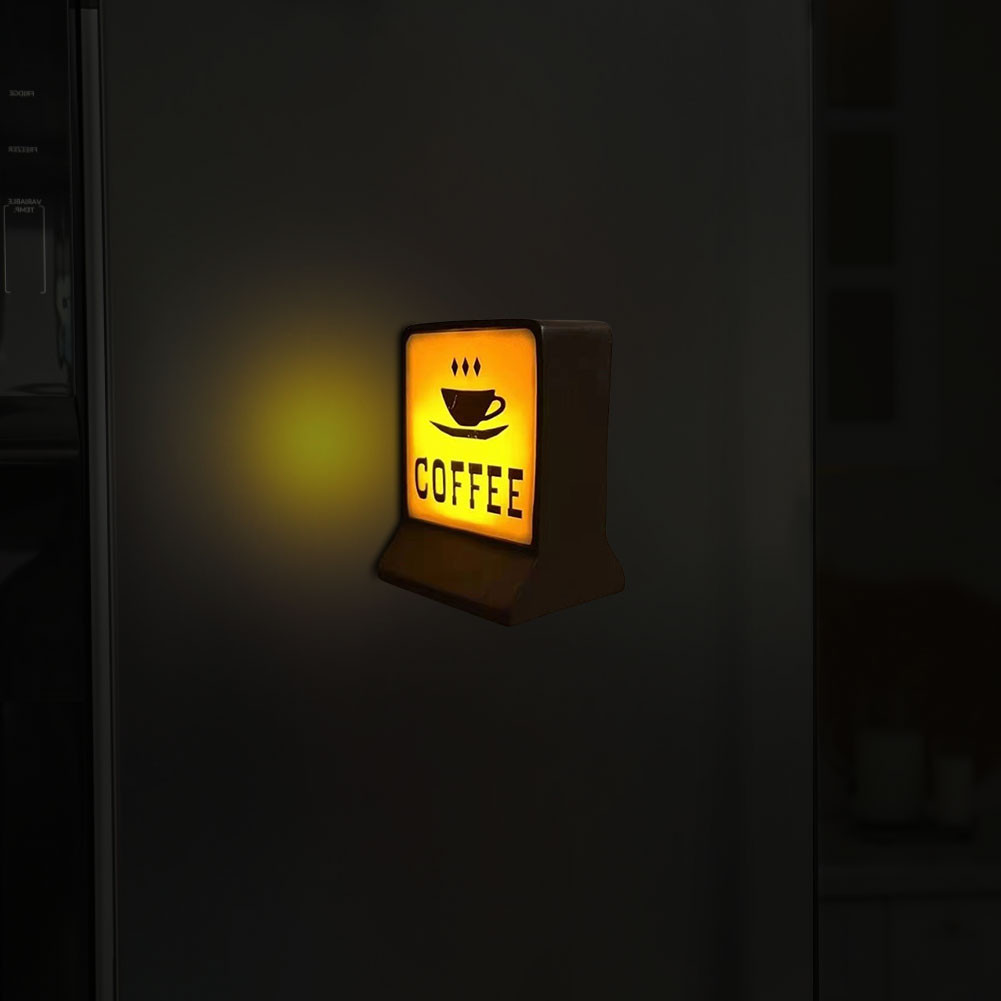 Coffee Shop Magnetic Refrigerator Sticker 3D Magnetic Fridge Stickers ...