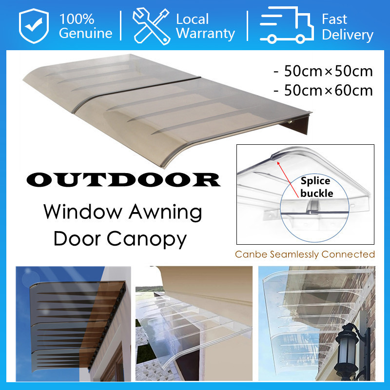 Sunshade Awning PC Board Invisible Canopy Eaves Patio Balcony Cover ...