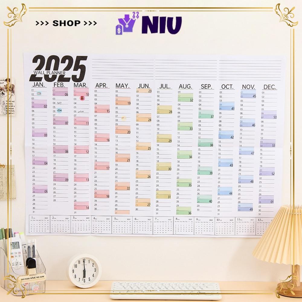 NIU Planning Wall Calendar, Multipurpose Hanging Plan Daily Calendar