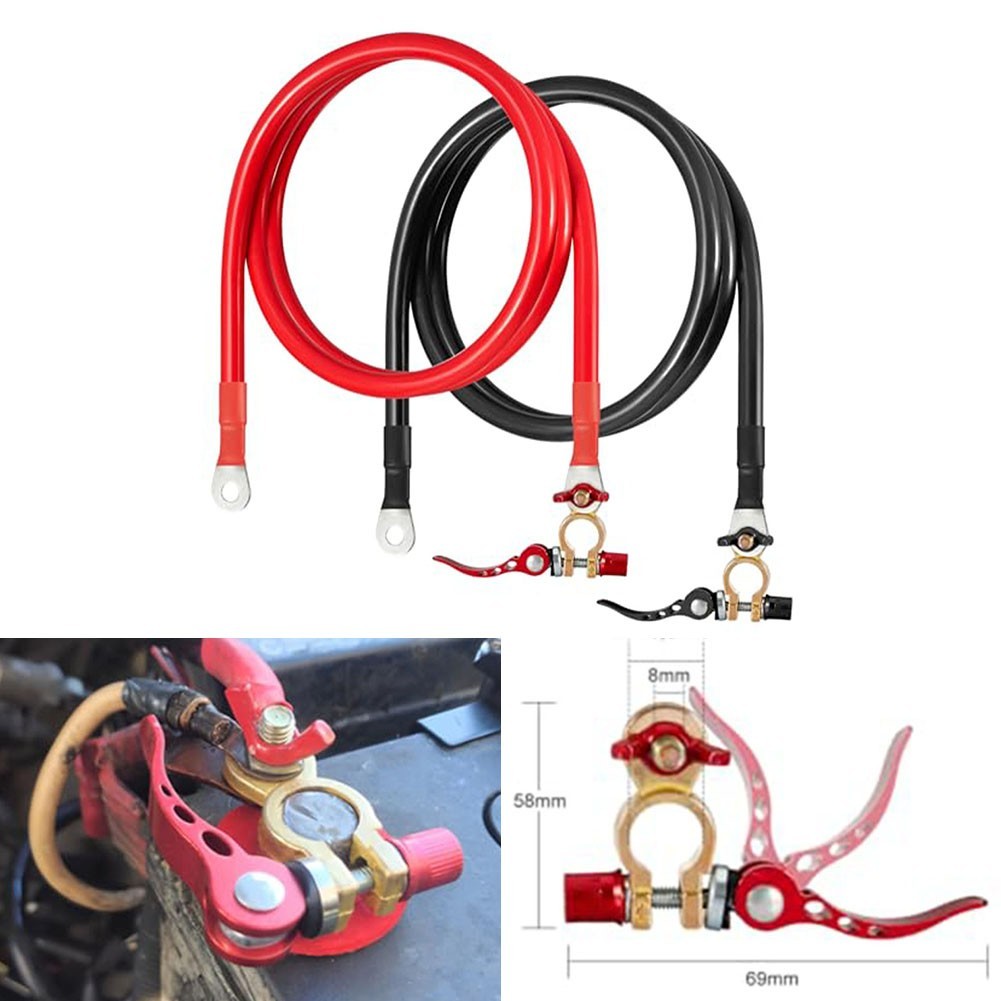 GothicBride Battery Cable 35 Mmu00b2 100 Cm Battery Cable 35 Mmu00b2 With M8