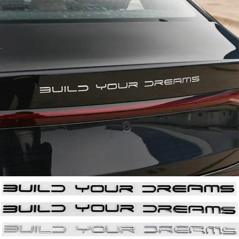 D Abs Build Your Dreams Car Trunk Logo Badge Emblem Decals Sticker For Byd Dolphin Seal Han