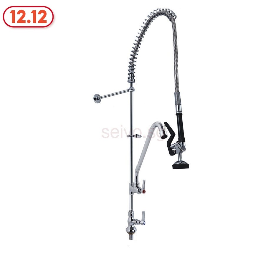Single Temperature Pull Out Spray Commercial Pre Rinse Faucet with Pot ...