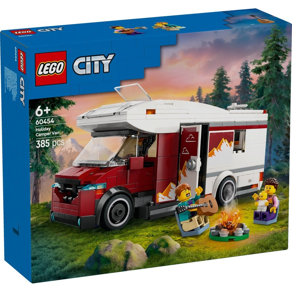 LEGO 60454 City Holiday Adventure Camper Van Building Toy Set (385 ...