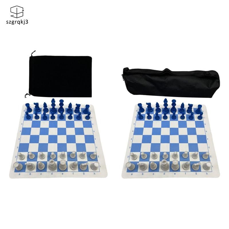 [szgrqkj3] Foldable Chess Set Portable Travel Chess Board for Picnic ...