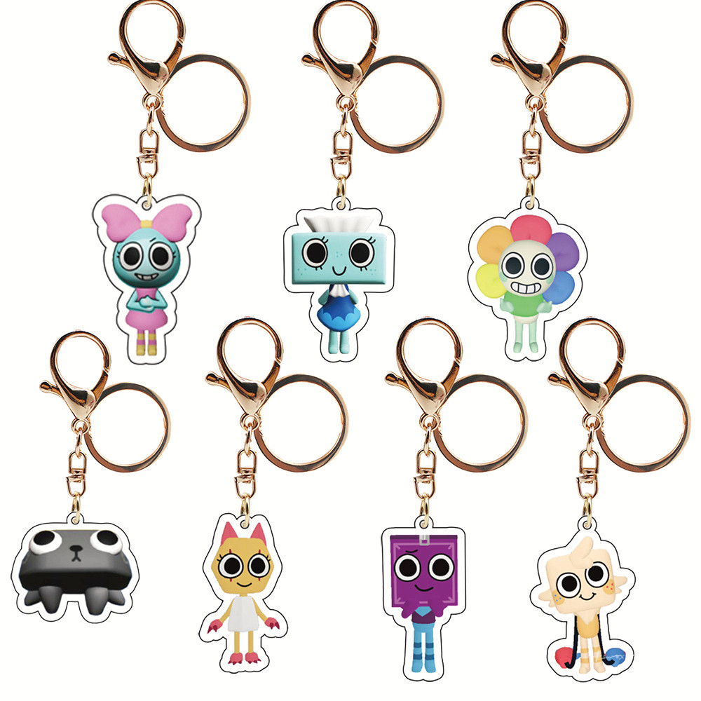Acrylic Capybara Keychain Set - Cute Matching Mystery Box Gift, Dandy's ...