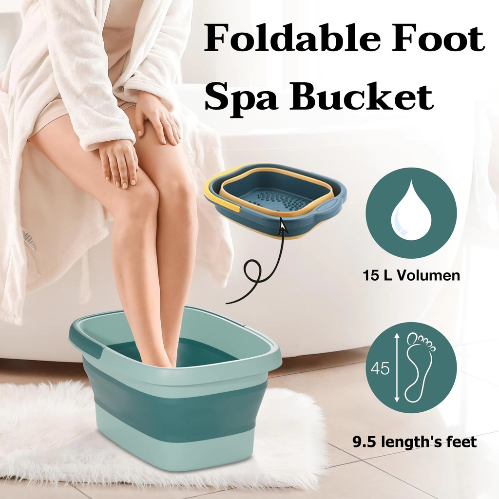 Foldable Foot Bath Foot Spa Bucket Foot Tub Soak Massage Bucket Spa ...