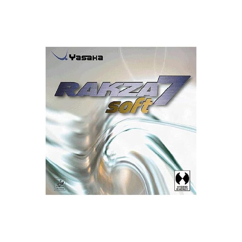 Yasaka Rakza 7 Soft Gummibelag für Tischtennis, Schwarz , 1.8mm