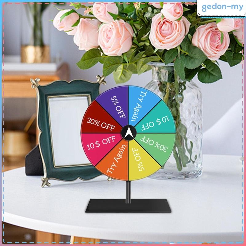 [GedonMY] Prize Turntable Easy Assembly Lucky Draw Roulette Wheel for ...