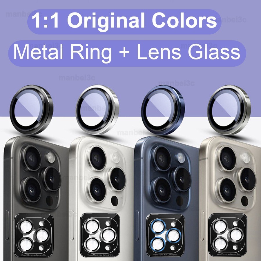 For iPhone 16 Pro Max 15 Plus 14 13 Mini 12 11 Original Colors Tempered ...