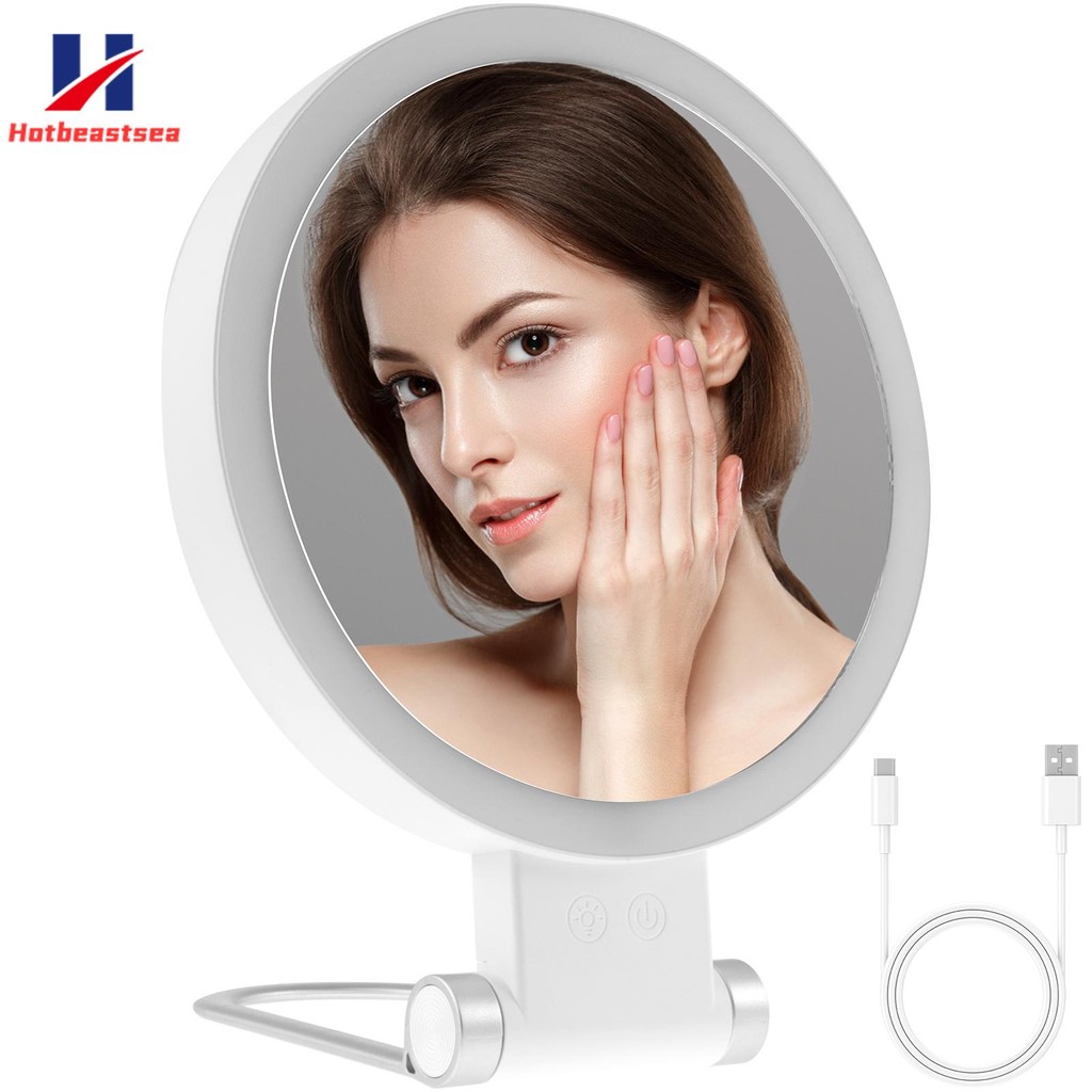 30X Magnifying Mirror with Light 360° Rotating Lighted Makeup Mirror 3 ...