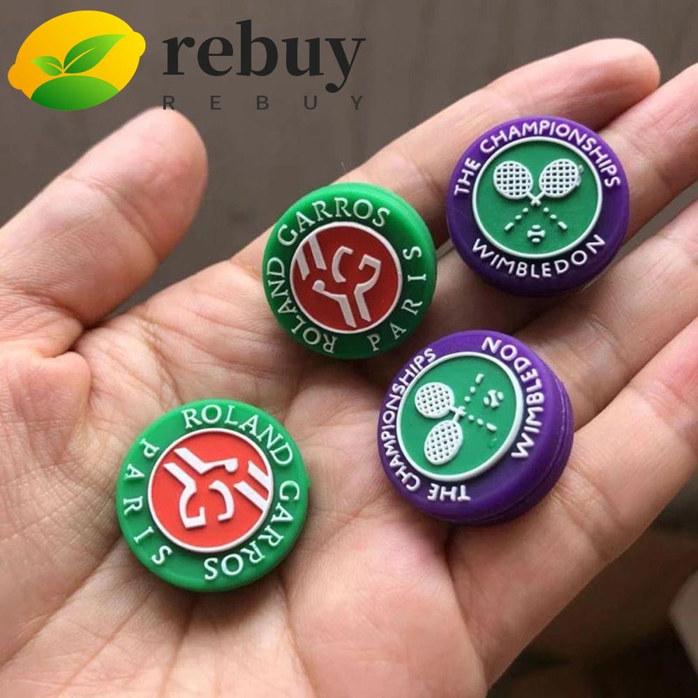 Babolat Vibrakill PATIKIL Tennis Vibration Dampener In Black Gift Case, 4 Pack Shock Absorber For Your Tennis Racket & Strings, Yellow, Red, Light Purple Tennis Racketeter