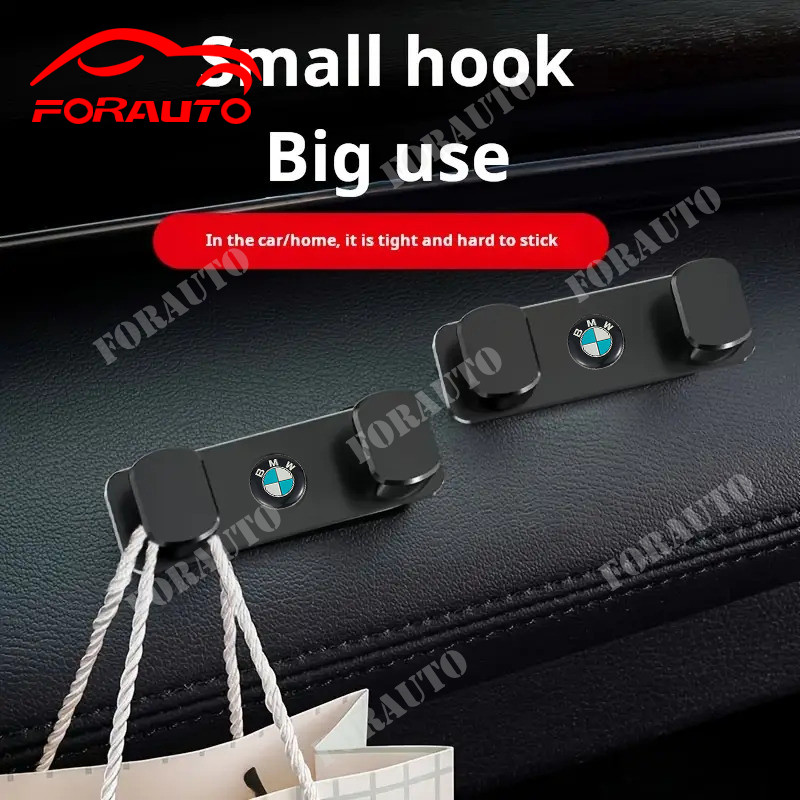 Car Mounted Dual Hooks Front Row Plastic Multifunctional Storage Hooks ...