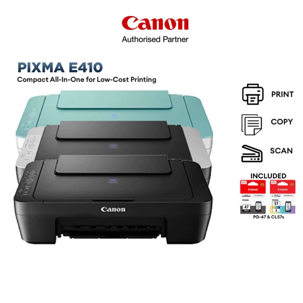 Canon E410 / CANON E470 AIO Ink Efficient Colour Inkjet Printer ...