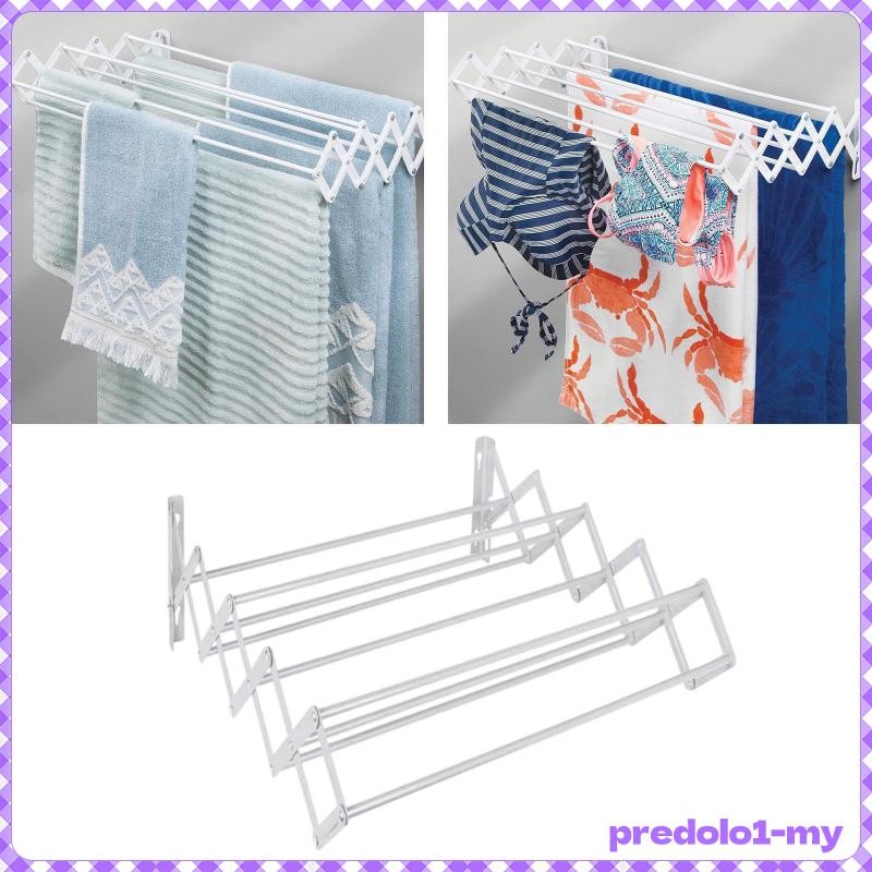 [PredolodbMY] Expandable Clothes Rack Clothes Heavy Duty Space Saver 9 ...