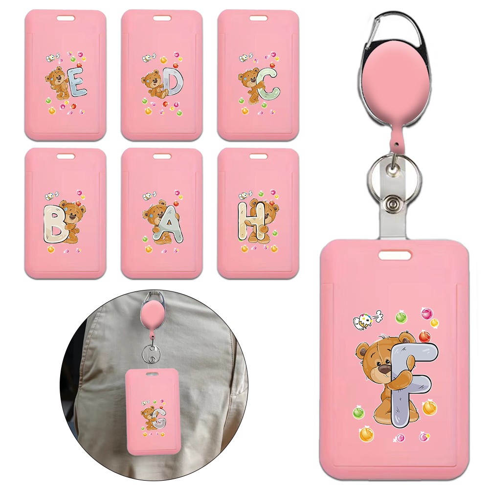 Employee Id Badge Holder Pvc Case Hanging Rope Work Name Tag Official ...