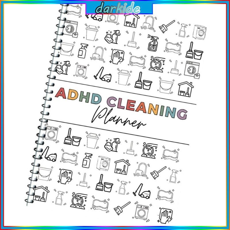 Dark Detailed Cleaning Guidebook Annual Cleaning Planner Checklist Book ...