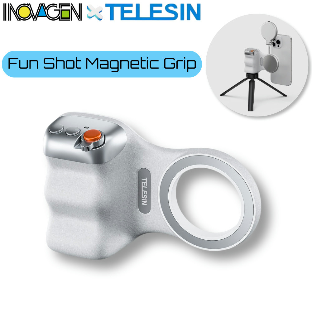 TELESIN Fun Shot Magnetic Phone Camera DSLR Style Shutter Grip with ...