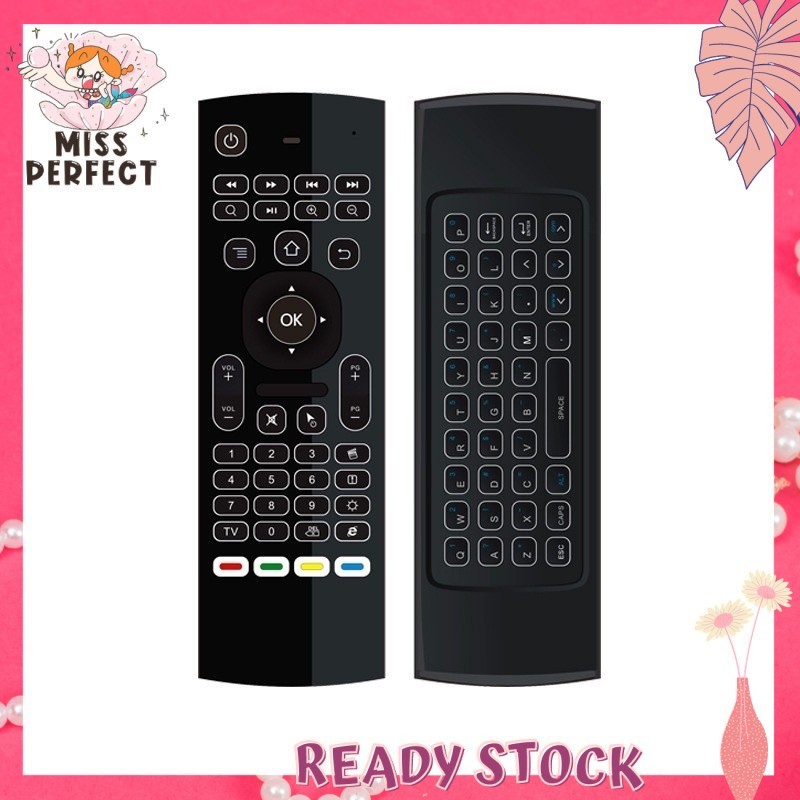 MX3 2.4G Basic Wireless Air Mouse with Keyboard Smart Remote Control ...