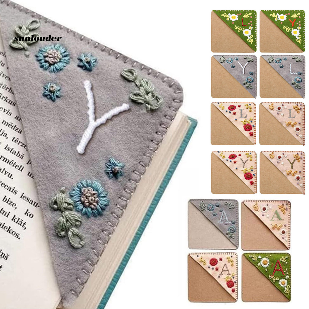 SL Page Marker Gift Personalized Embroidery Bookmark Hand Embroidery ...